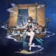Honkai: Star Rail Ruan Mei artwork on space background.